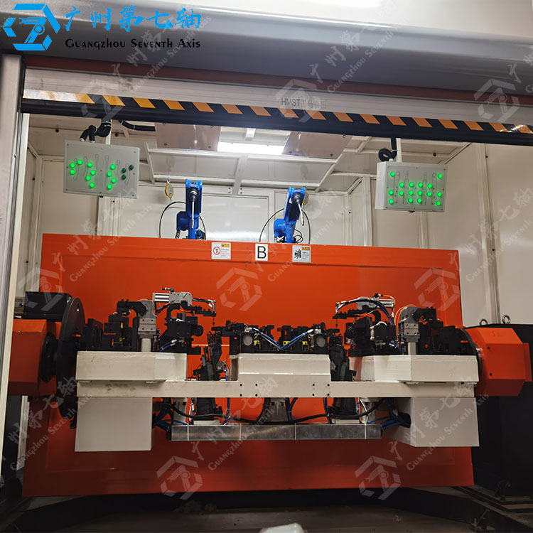 多轴可翻转安川机器人焊接变位机